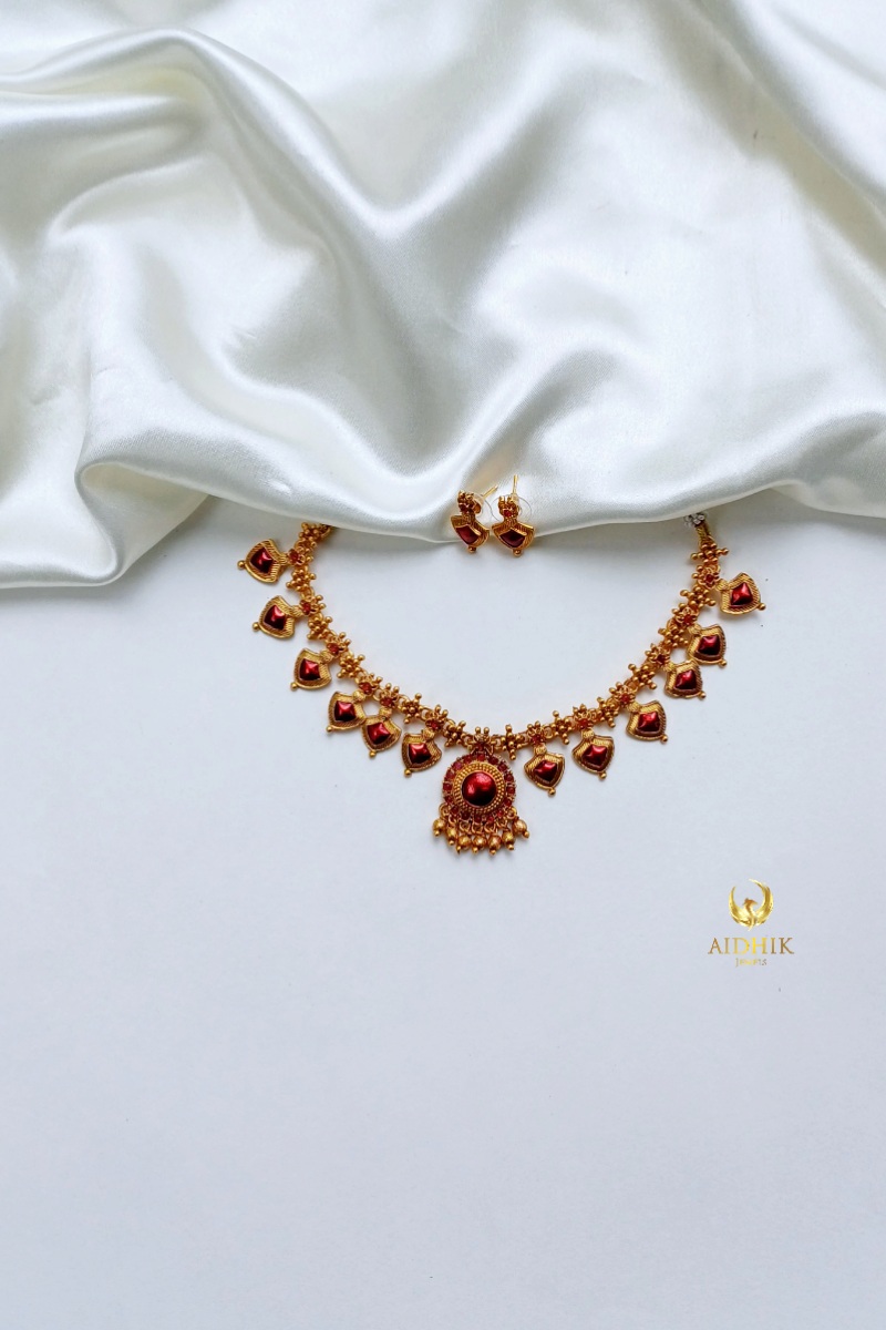 Short palakka red  AN29