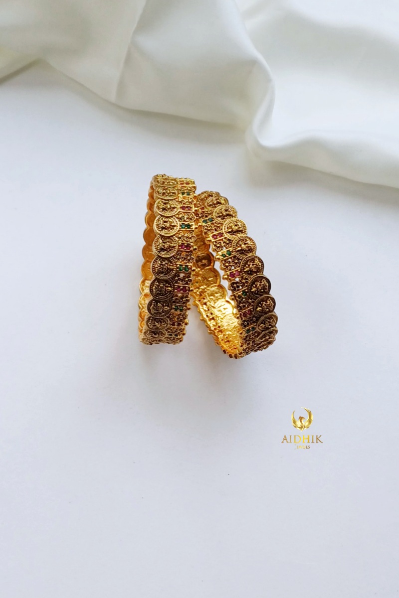 Antique coin bangles size 2.4