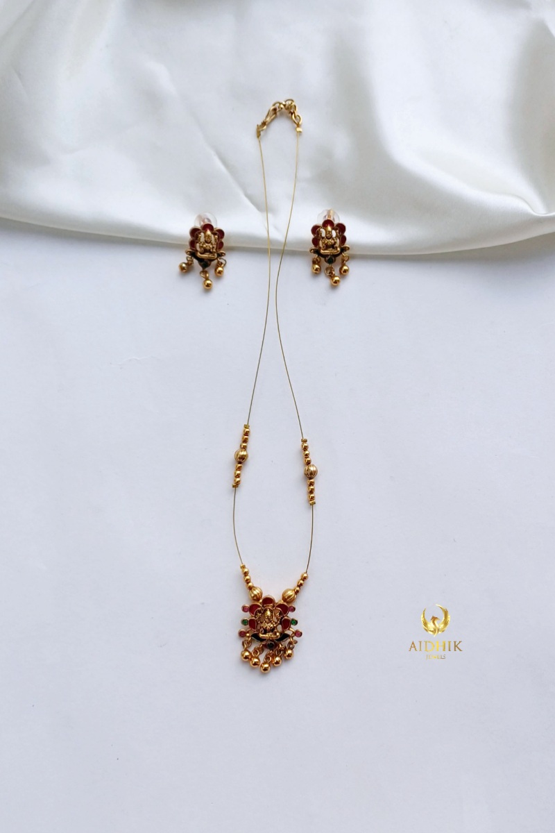 Lakshmi beaded invisible chain AI12