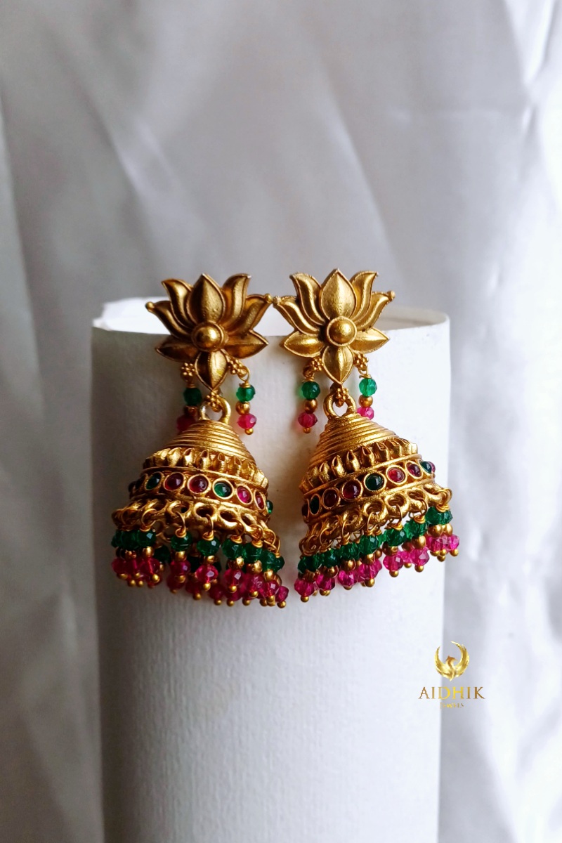 Lotus design earrings AE26