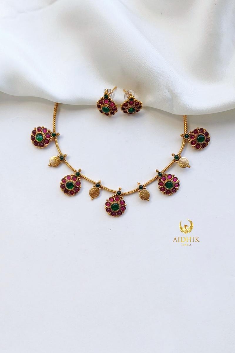 Trending necklace with earrings AN91