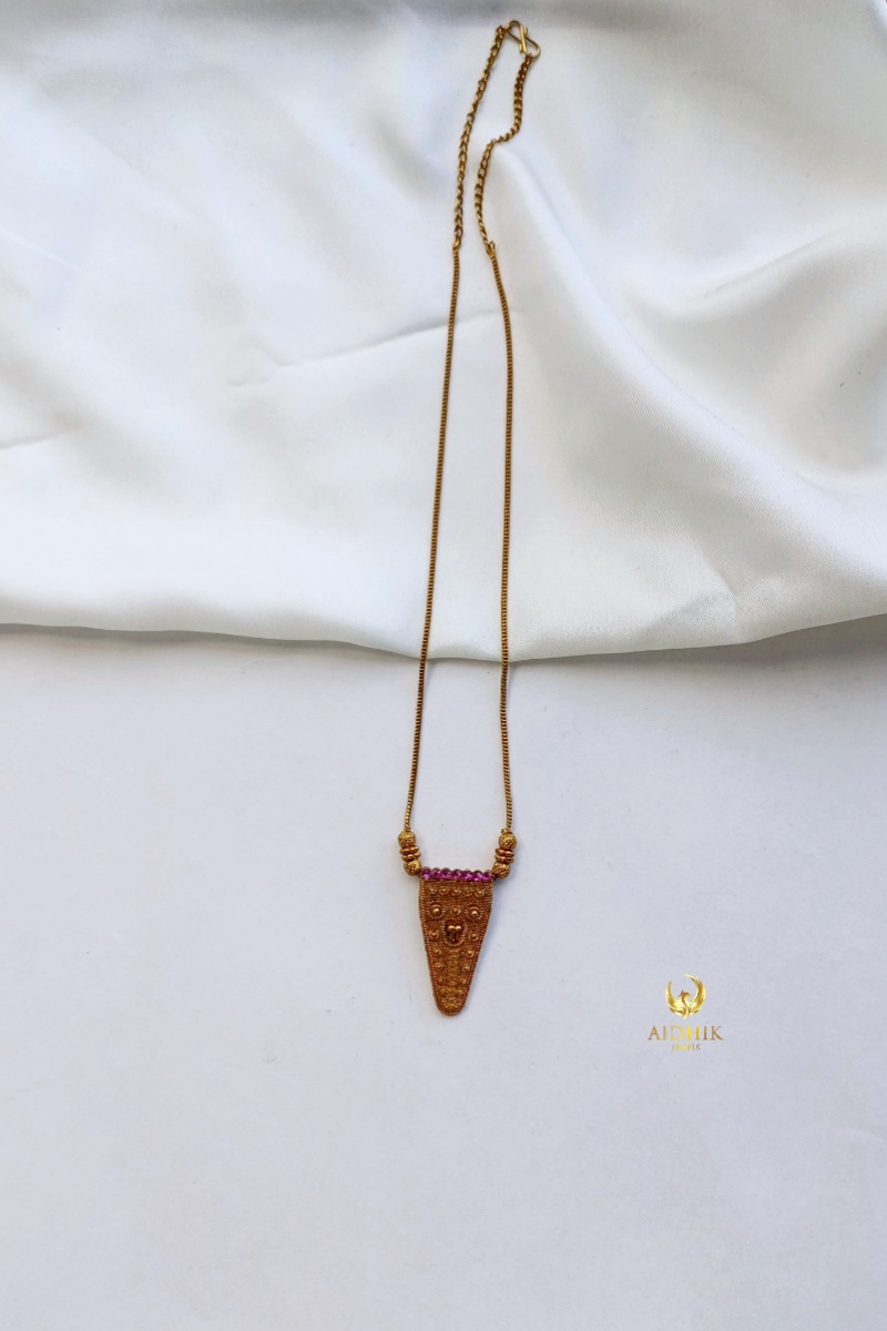 Cute nettipattam pendant chain AMH16