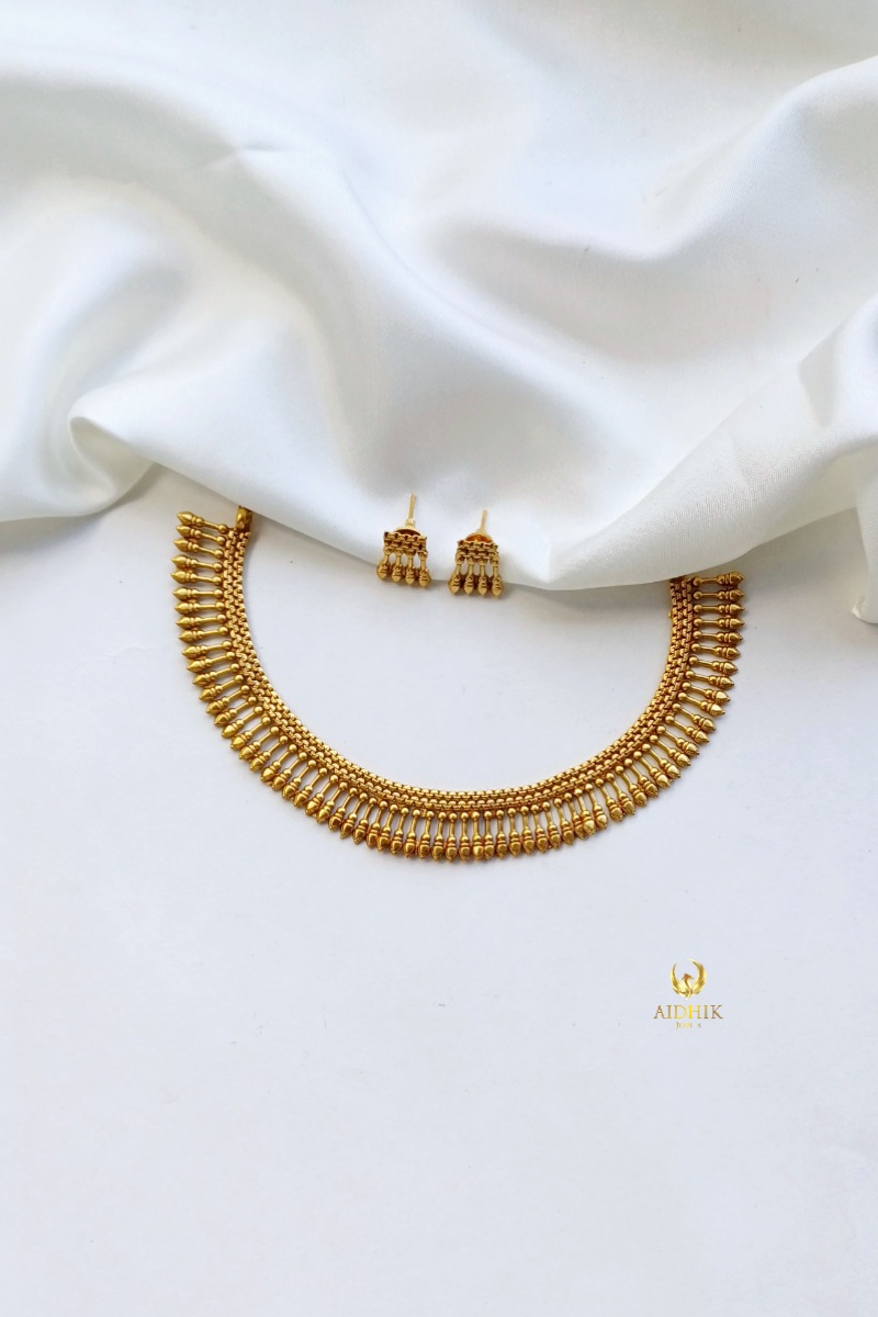 Mullamottu necklace with earrings  AN83