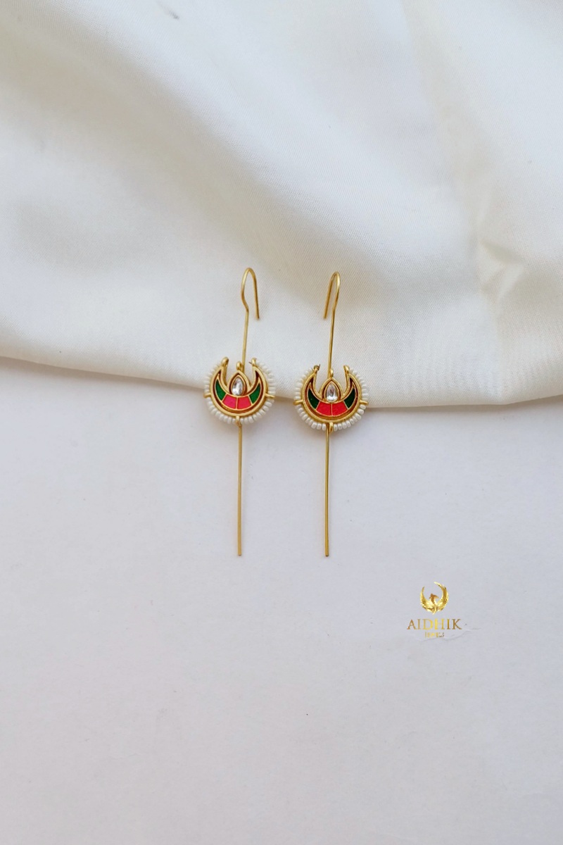 Half moon design earcuffs AE36