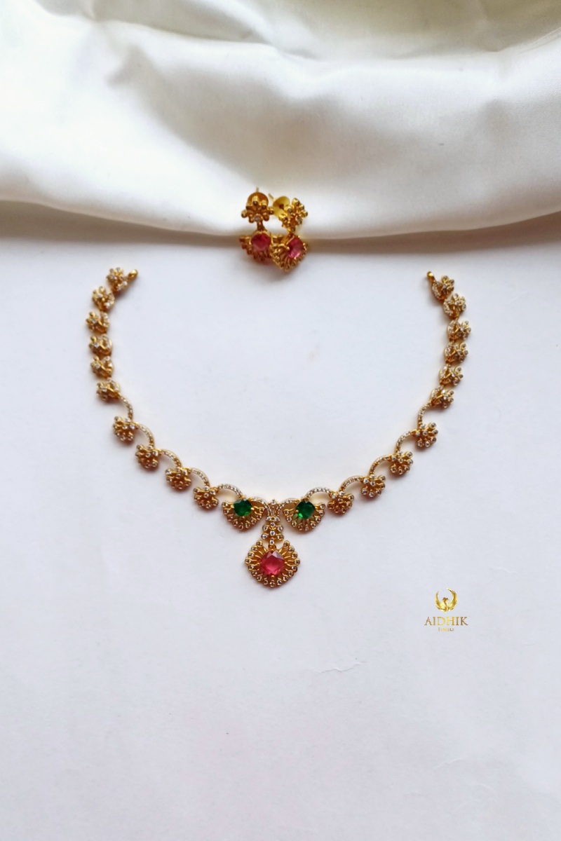 AD necklace with backchain AD17
