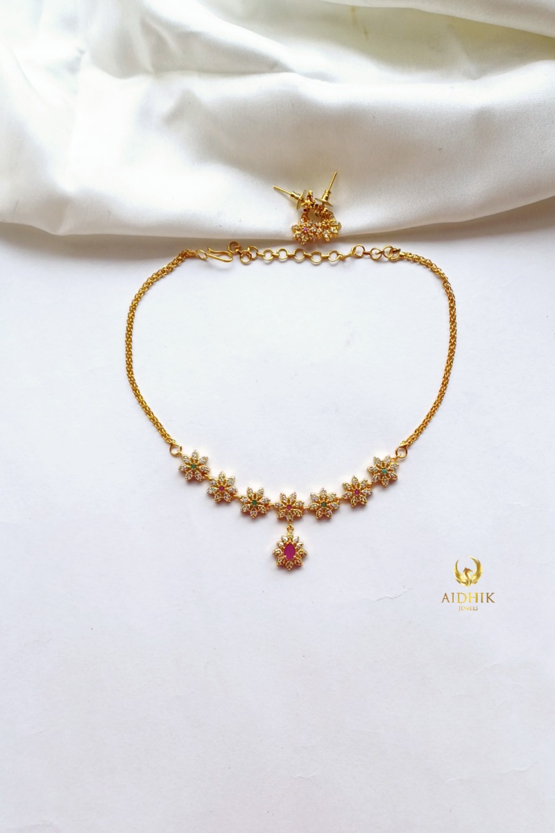 Floral beautiful necklace AD22