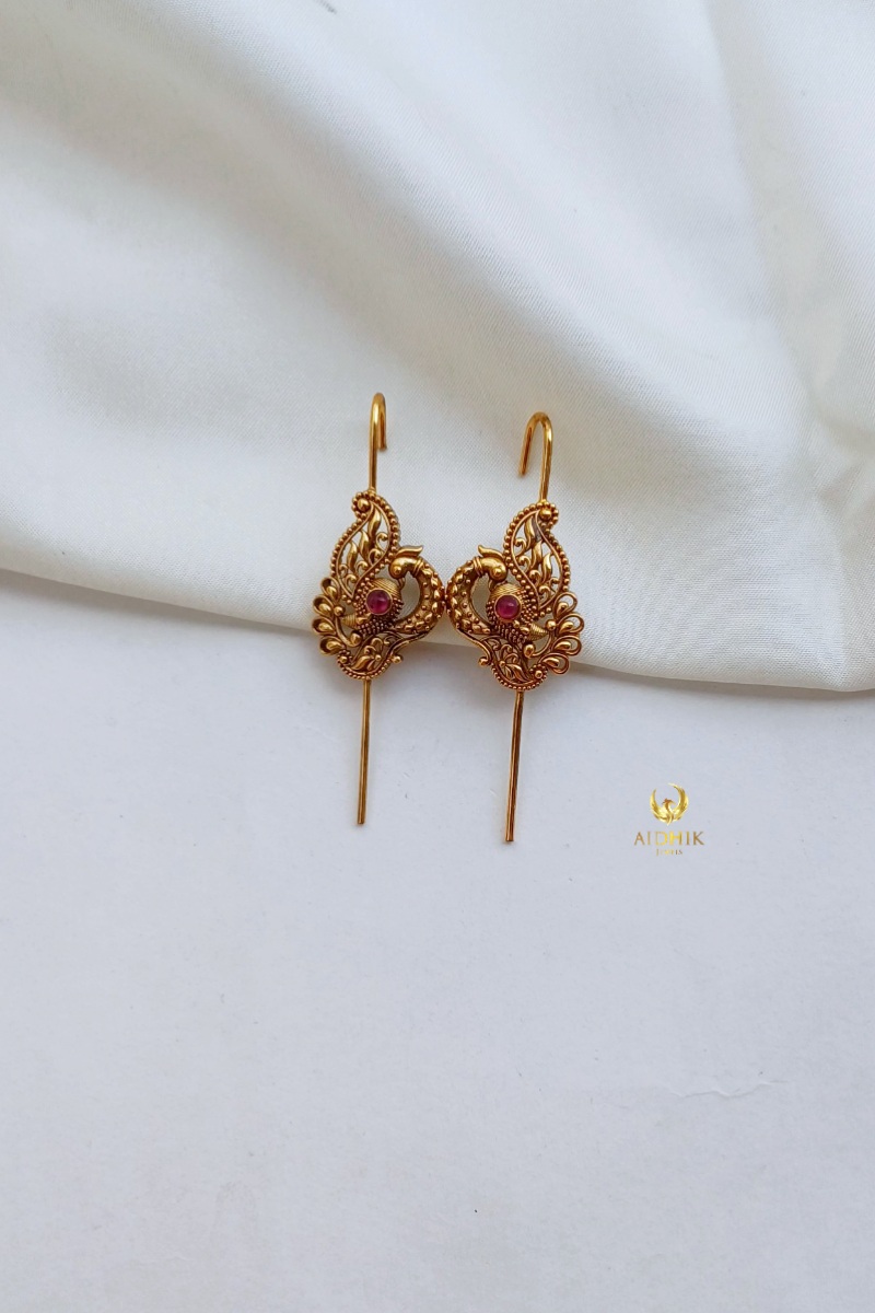 Peacock earcuff AE41