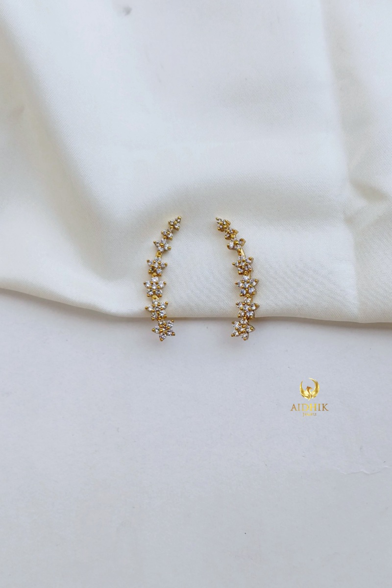 Floral design earcuff AE37