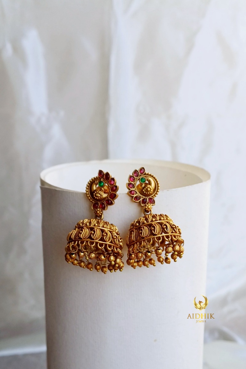 Beautiful peacock design jhumka AE42