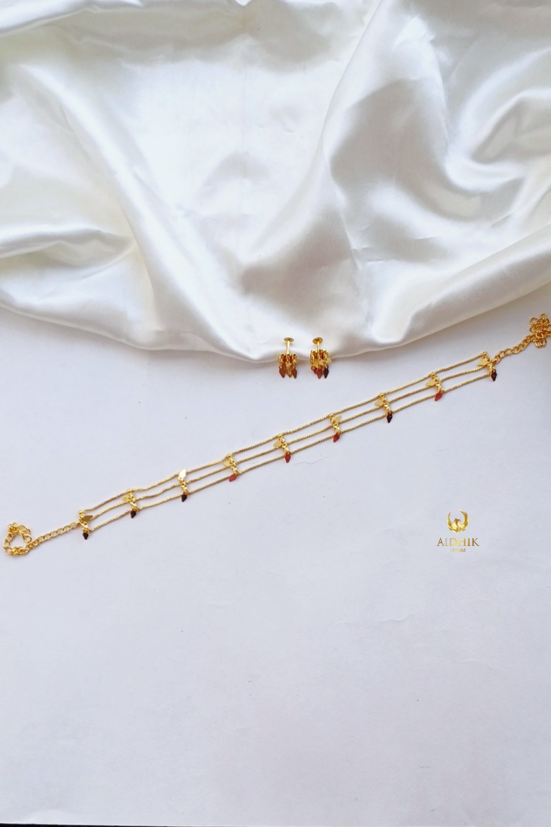 Elakkathali choker with earrings AN115