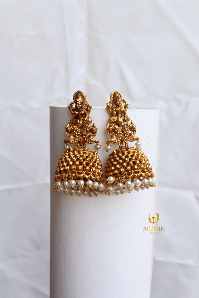 Antique big bridal jhumkas AE49