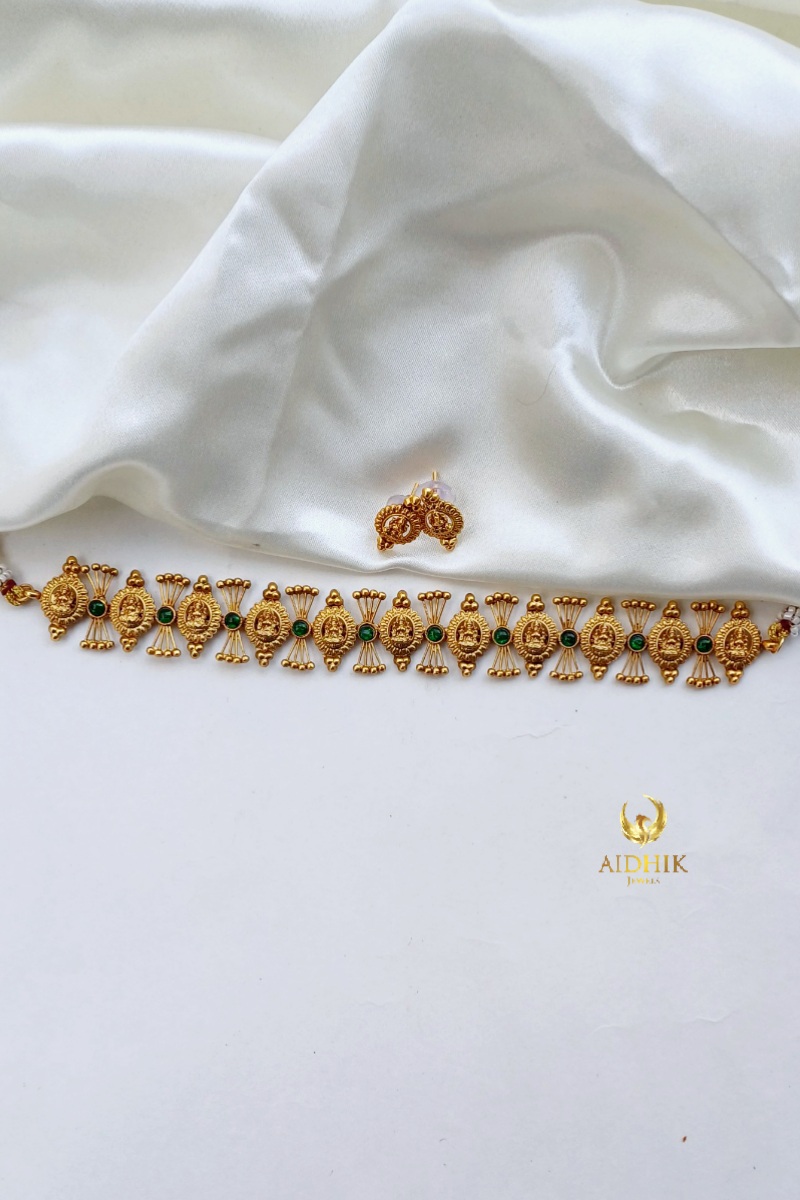 Lakshmi choker  green AC35
