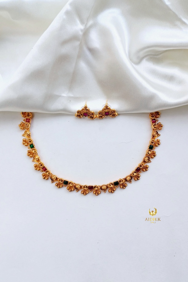 Simple short necklace AN120