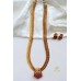 3 in 1 long haram with 2 pendants and earrings AH20