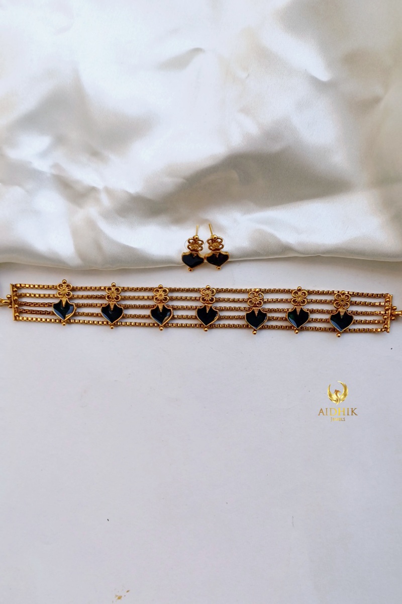 Palakka choker dark green AC36