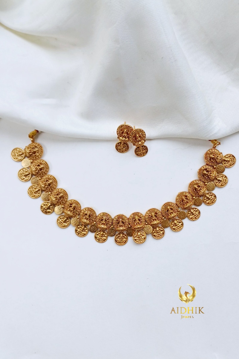 Coin necklace with earrings AN131