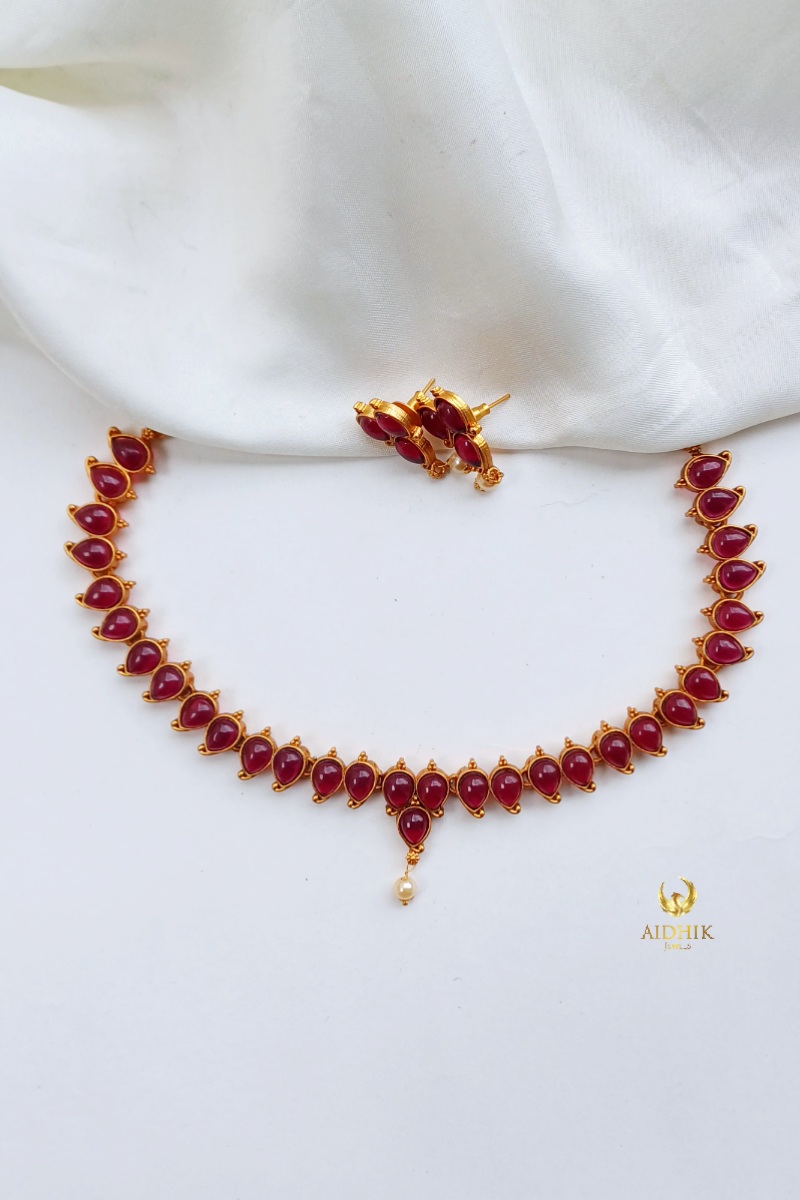 Manga necklace ruby AN135