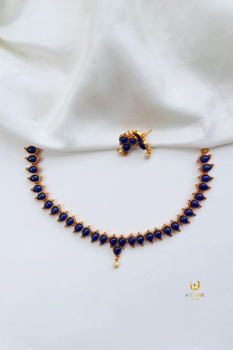 Manga necklace blue AN135