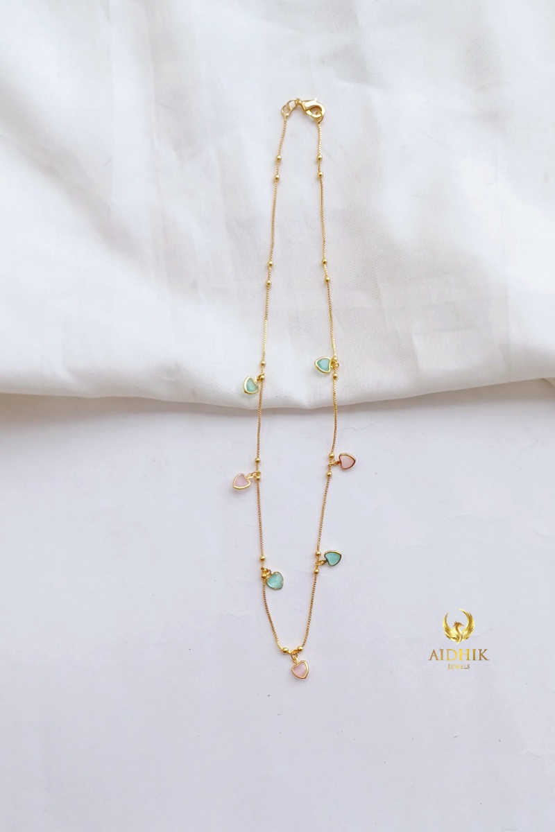 Simple heart hangings necklace AN154